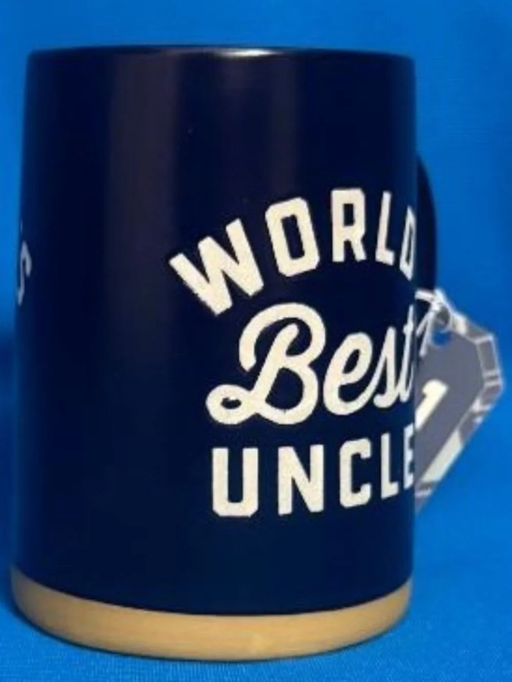 NEW ~ NWT & GREAT GIFT ~ WORLD'S BEST UNCLE MUG / CUP WITH # 1 UNCLE GIFT TAG